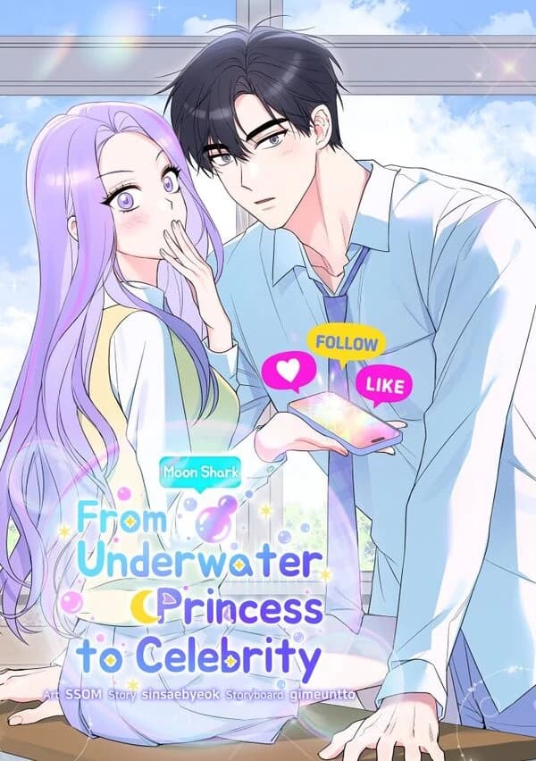 Moon Shark: From Underwater Princess to Celebrity ⟨Official⟩ manga cover