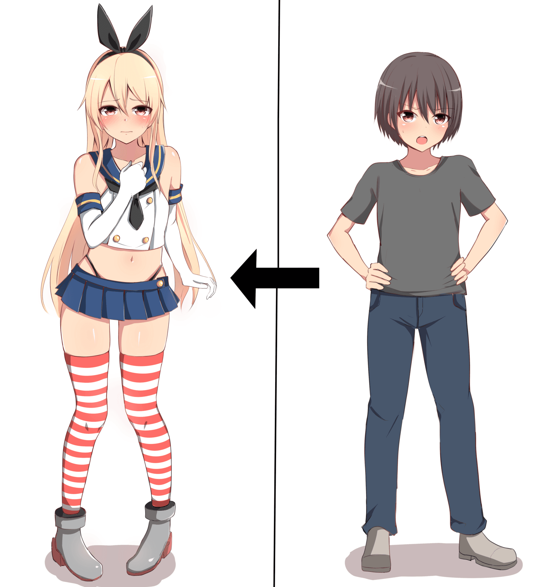 A boy who will become a great Shimakaze-kun in body and soul in a few years manga cover
