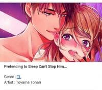 Pretending to Sleep Can't Stop Him... manga cover