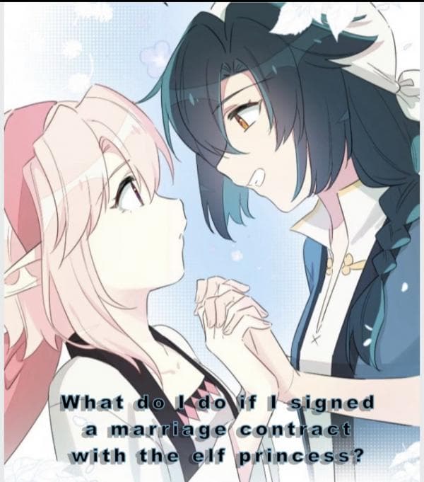 What Do I do if I signed a marriage contract with the elf princess? manga cover
