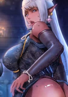 The Dark Elf Queen and the Slave Orc manga cover