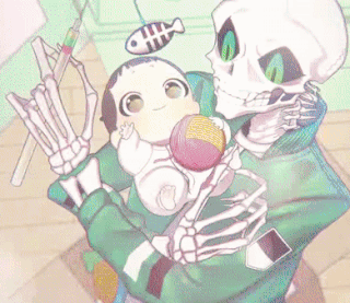 The Skeleton Becomes a Cat Dad manga cover