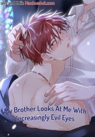 My Brother Looks At Me With Increasingly Evil Eyes manga cover